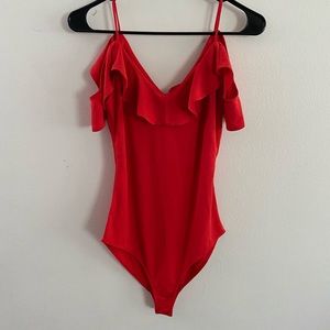 Forever 21 red bodysuit